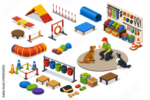 Dog agility training equipment and accessories for canine sports and obedience