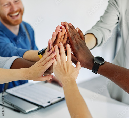 Wallpaper Mural Portrait of a smart young businesspeople during meeting in the office or classroom. Teamwork, unity, diversity and partnership business concept or education and student concept Torontodigital.ca