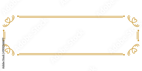 ハートのエレガントなフレーム