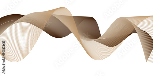 A festive 3d render of chocolate candy canes adorned with a golden satin ribbon and silk bow, creating a luxury Christmas gift decoration isolated for a holiday celebration