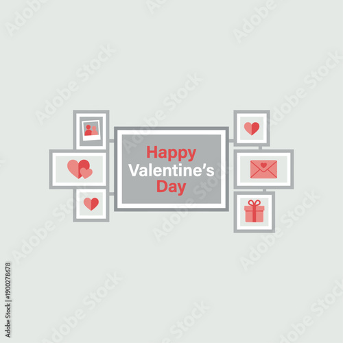 Memory frame icon flat vector design.