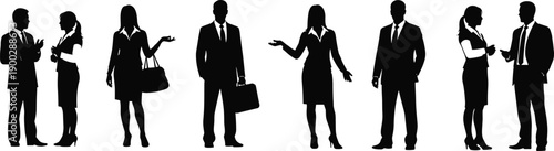 Black Silhouette Vector Set of Fashion Shoes Including High Heels Sneakers Boots and Loafers for Footwear Retail Apparel Design and Shopping Graphics