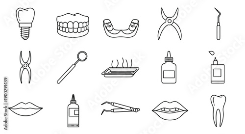 Dental implants and oral care tools.