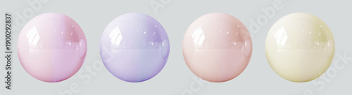 Abstract 3D light bubble with glare.Geometric abstract  iridescent liquid shape.