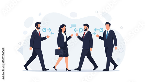 Business meeting, decision making, teamwork, communication, strategy, planning, professionals