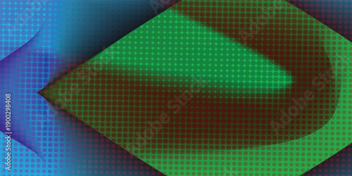 Futuristic torn background of particle flow. Abstract background of radial halftone dots. 3D digital wave technology. Futuristic vector illustration.