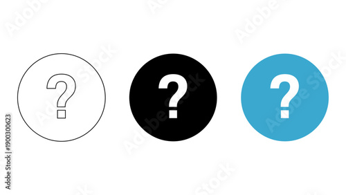 help button with three question mark icons, providing quick access to assistance and support for users, displayed on cle