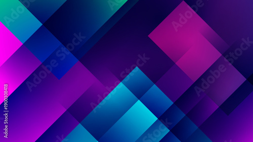 Abstract geometric background with pink, blue, and purple shapes. Great for modern, colorful designs in prints, websites, social media.