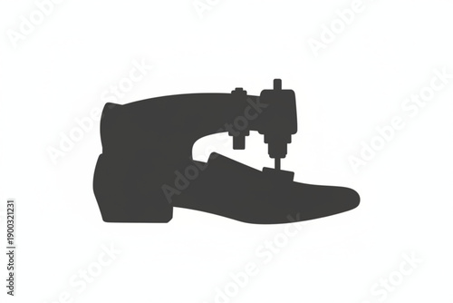 Sewing Machine Silhouette: A minimalist silhouette of a sewing machine, embodying the precision and craft of creation, perfectly stitched for the art of textiles.