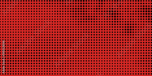 Dot red pattern screen led light gradient texture background. Abstract technology big data digital background. 3d rendering.