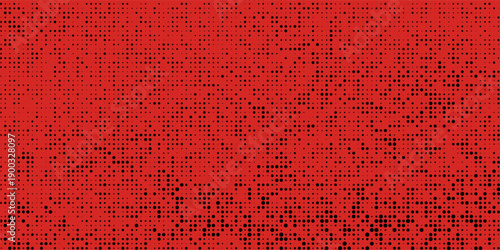 Dot red pattern screen led light gradient texture background. Abstract technology big data digital background. 3d rendering.
