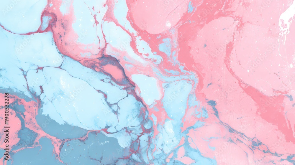 Fototapeta premium cute pastel pink and baby blue marble pattern