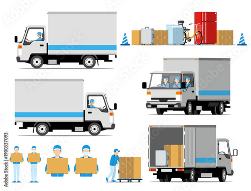 引越し荷物とトラック、作業スタッフ_20260204