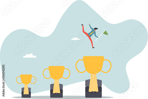 Small win or achievement to motivate to achieve bigger goal, strategy or inspiration to success,about a man and his life.