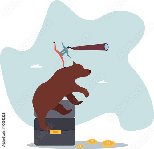 The trader looks to the future, analyzes the market and believes in a bearish trend.