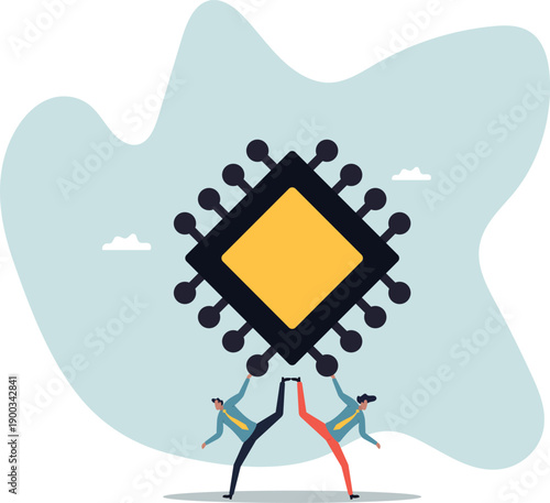 Semiconductor and computer chip supply chain shortage due to Coronavirus COVID-19 pandemic,about a man and his life.