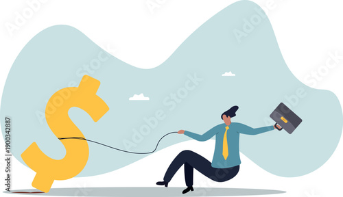 Working hard for money, effort to earn more salary or investment profit, tax burden or financial problem and difficulty.about a man and his life.