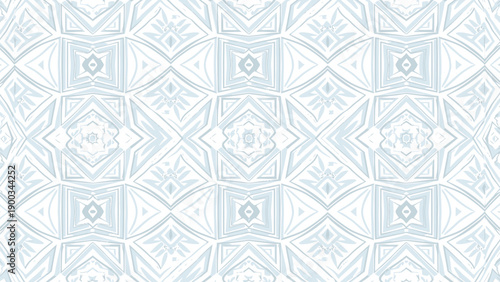 Elegant sunflower mosaic seamless pattern with floral motifs in navy blue and golden yellow vector.