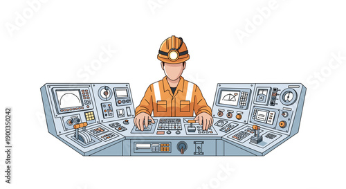 Engineer Operating Control Panel Illustration 1.