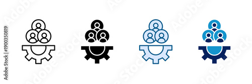 Community Services Icon Set Multiple Style Collection