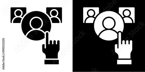 Choosing Icon Set White Glyph Style Collection