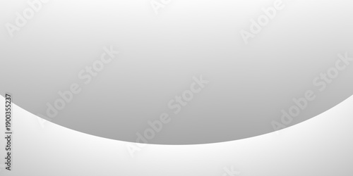 Modern light room with rounded wall abstract simple