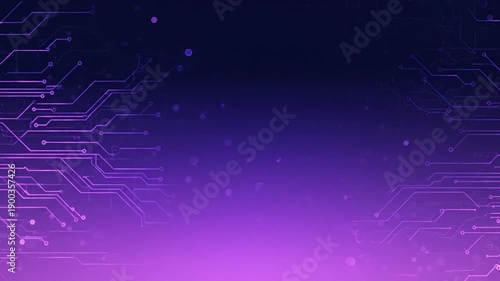 Purple Gradient Background with Circuit Patterns.