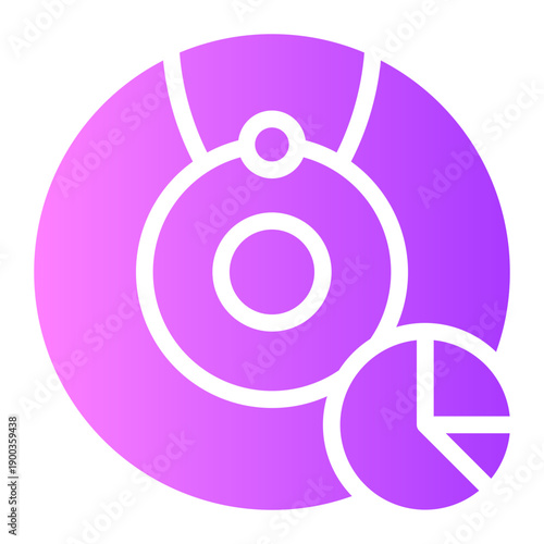 pie chart gradient icon