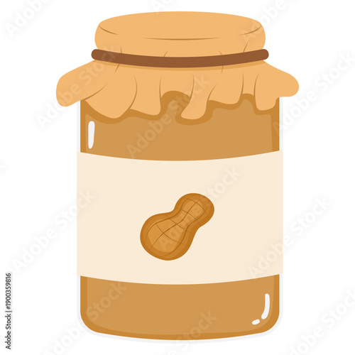 peanut butter in glass jar