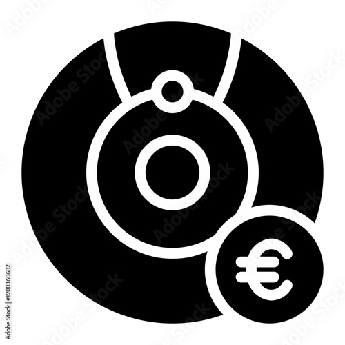 euro glyph icon