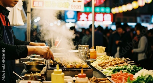 Taiwanese Street Food Stall Experience Authentic Night Market Skewers & Sensory Delights