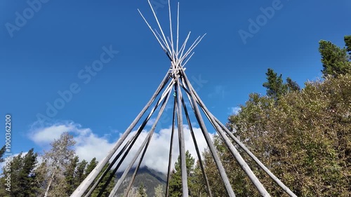 Wallpaper Mural Teepee in the Canadian Rockies Torontodigital.ca