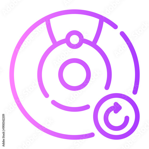 circular arrow gradient icon