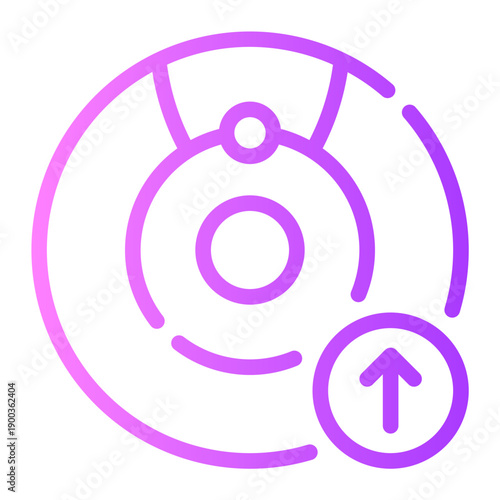 up arrow gradient icon