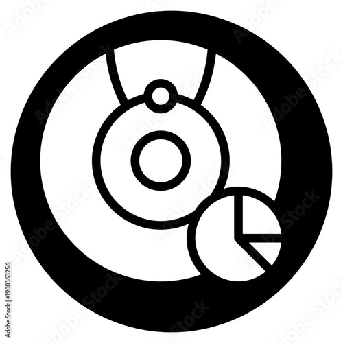 pie chart glyph icon