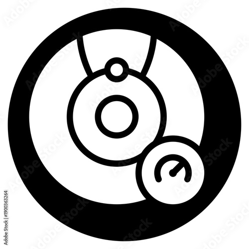 performance glyph icon