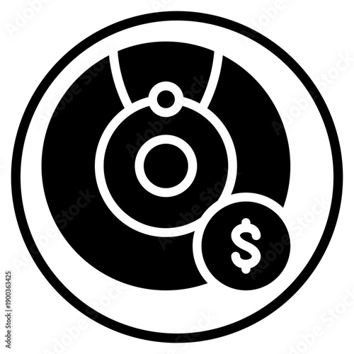 money glyph icon