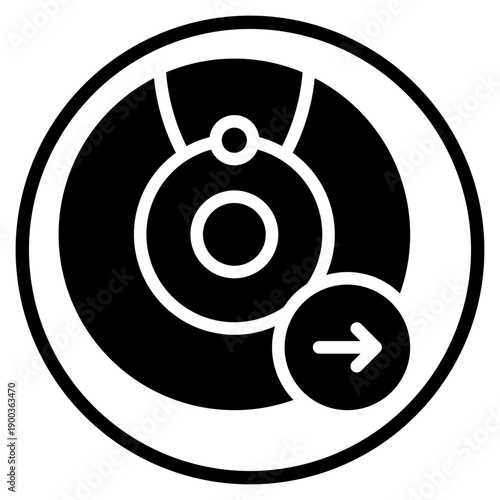 right arrow glyph icon