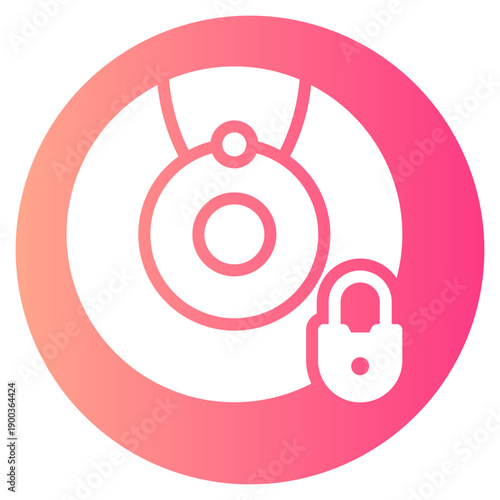 padlock gradient icon