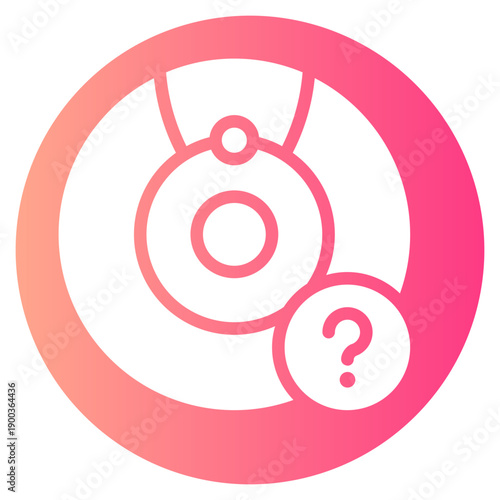 question gradient icon
