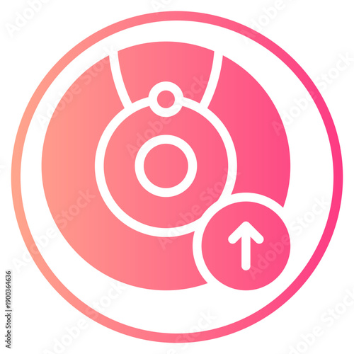 up arrow gradient icon