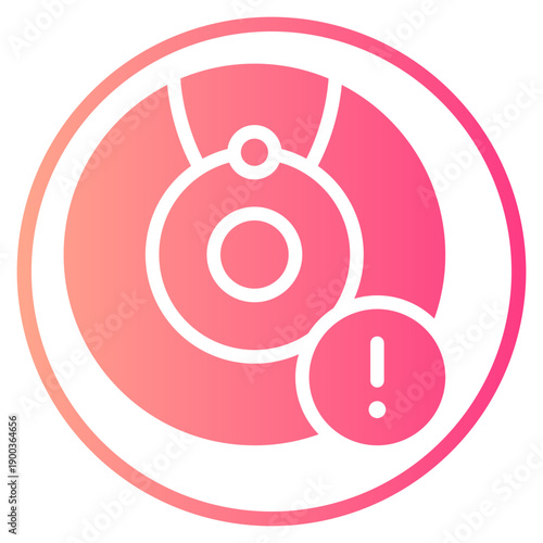 warning gradient icon