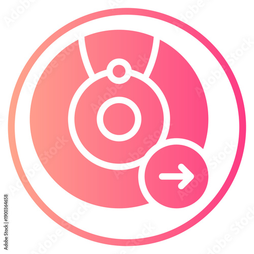 right arrow gradient icon