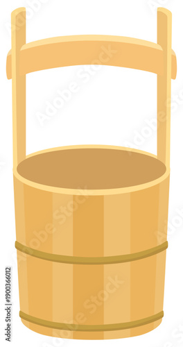 手桶のイラスト ベクター素材