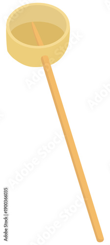 柄杓のイラスト ベクター素材