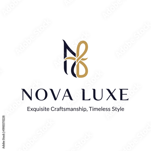 Nova Luxe Luxury Brand Logo Design.