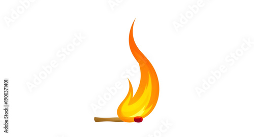 match, matches, burning, flame, fire, ignition, spark, heat, light, glow, blaze, ember, smoke, ash, wood, stick, tip, sulfur, danger, hazard, warmth, dramatic, intense, motion, illustration, vector, g