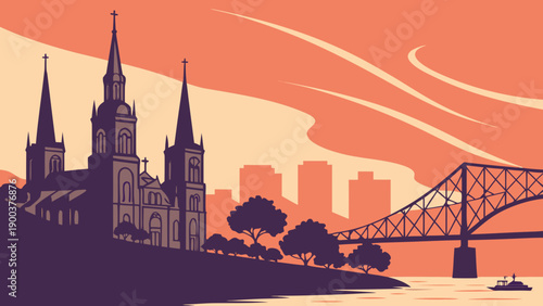 Capturing cityscapes of new orleans and montreal with contrasting skylines and architectural landmarks suitable for travel blogs and city guides.