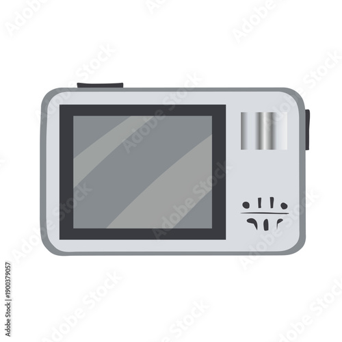 Compact Camera in Flat Style for Daily Photography