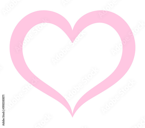 なめらかなハートの輪